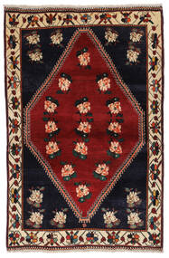 Ghashghai Vloerkleed 118X180 Zwart/Donkerrood Wol, Perzië/Iran Carpetvista