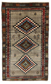  Persian Shiraz Rug 110X188 Black/Brown Carpetvista
