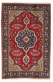  102X154 Tabriz Rug Dark Red/Black Persia/Iran Carpetvista