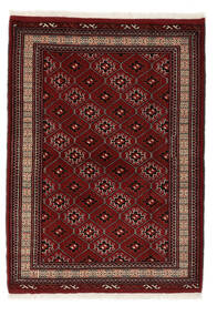  108X150 Turkaman Rug Black/Dark Red Persia/Iran Carpetvista
