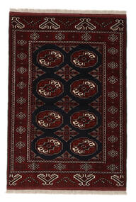  Turkaman Szőnyeg 105X156 Perzsa Gyapjúszőnyeg Fekete Kicsi Carpetvista