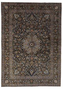  300X429 Keshan Vloerkleed Zwart/Bruin Perzië/Iran Carpetvista