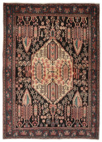 Persian Afshar Rug 170X238 Black/Dark Red Carpetvista
