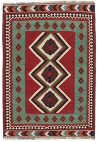  Kilim Vintage Tapete 150X220 Vintage Persa Lã Vermelho Escuro/Preto Pequeno Carpetvista