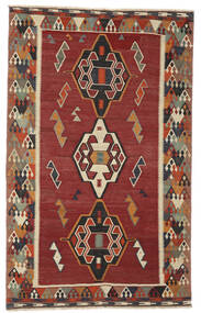  Kilim Vintage Rug 147X234 Vintage Persian Wool Dark Red/Black Small Carpetvista