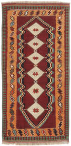  Perzisch Kelim Vintage Vloerkleed 116X236 Donkerrood/Bruin Carpetvista