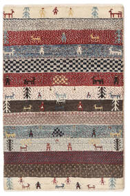 Gabbeh Persisch Fine Teppich 58X88 Beige/Dunkelrot Wolle, Persien/Iran Carpetvista