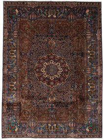 294X388 Kashmar Teppich Orientalischer Schwarz/Dunkelrot Großer (Wolle, Persien/Iran) Carpetvista