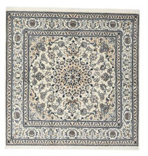 195X197 Nain Teppich Orientalischer Quadratisch Dunkelgrau/Dunkelgelb (Wolle, Persien/Iran) Carpetvista