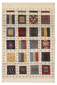  Persischer Gabbeh Persisch Fine Teppich 102X153 Beige/Orange (Wolle, Persien/Iran)