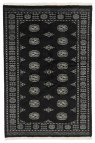 絨毯 パキスタン ブハラ 2Ply 134X199 ブラック/ダークグレー (ウール, パキスタン)