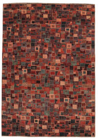 絨毯 ギャッベ Loribaft 247X357 ダークレッド/ブラック (ウール, インド)