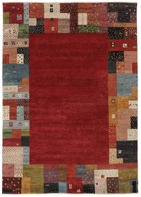 Gabbeh Loribaft Rug 245X344 Dark Red/Brown Wool, India Carpetvista