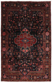 210X321 絨毯 オリエンタル ナハバンド ブラック/ダークレッド (ウール, ペルシャ/イラン) Carpetvista