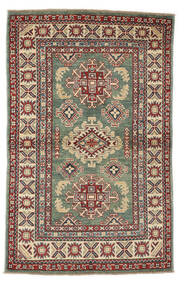  Oriental Kazak Fine Rug 97X154 Dark Red/Dark Green Wool, Afghanistan Carpetvista