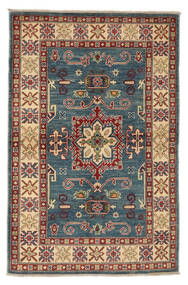 Kazak Fine Teppich 99X155 Braun/Schwarz Wolle, Afghanistan Carpetvista