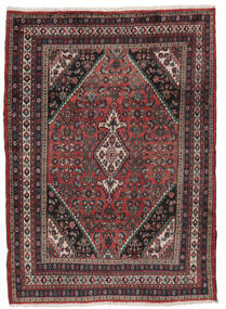 205X292 Hamadan Teppich Orientalischer Schwarz/Dunkelrot (Wolle, Persien/Iran) Carpetvista