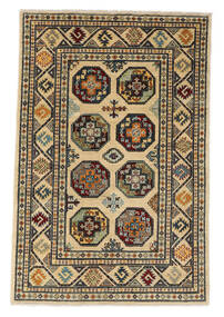  119X184 Medaillon Klein Kazak Fine Teppich Wolle, Carpetvista