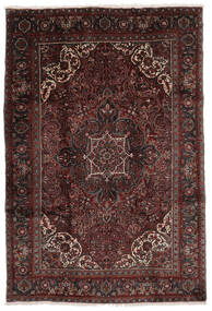  Persian Hamadan Rug 213X300 Black/Dark Red Carpetvista