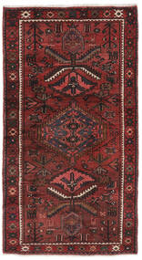 103X198 Tapete Hamadã Oriental Preto/Vermelho Escuro (Lã, Pérsia/Irão) Carpetvista