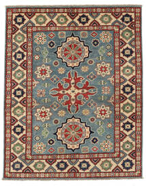 Kazak Fine Rug 151X190 Dark Green/Dark Red Wool, Afghanistan Carpetvista