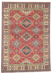 Kazak Fine Teppich 150X218 Dunkelrot/Braun Wolle, Afghanistan Carpetvista