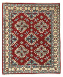 153X208 Kazak Fine Teppe Orientalsk Mørk Rød/Mørk Grønn (Ull, Afghanistan) Carpetvista