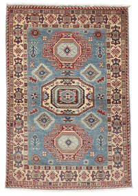 絨毯 オリエンタル カザック Fine 103X150 ダークレッド/ダークグレー (ウール, アフガニスタン)
