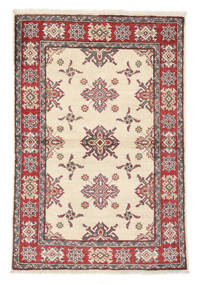  Oriental Kazak Fine Rug 100X132 Beige/Dark Red Wool, Afghanistan Carpetvista