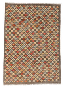  Kilim Afghan Old Style Rug 120X170 Brown/Orange Carpetvista
