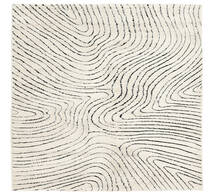  240X240 Large Chaima Rug - Cream White/Black