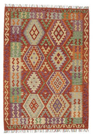 125X179 Tapete Kilim Afegão Old Style Oriental Vermelho Escuro/Laranja (Lã, Afeganistão) Carpetvista