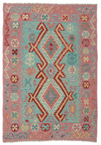 Kilim Afghan Old Style Rug 125X179 Brown/Green Wool, Afghanistan Carpetvista