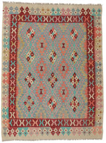  133X175 Pequeño Kilim Afghan Old Style Alfombra Lana, Carpetvista