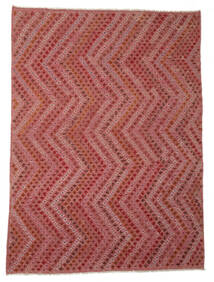  Kelim Afghan Old Style Matot 251X340 Tummanpunainen/Ruskea Carpetvista