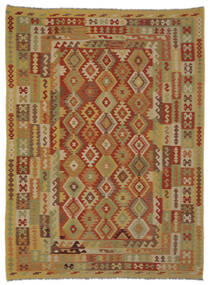  Itämainen Kelim Afghan Old Style Matot Matto 249X334 Ruskea/Tummanpunainen Villa, Afganistan Carpetvista