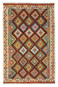  Kilim Afgán Old Style 124X191 Gyapjúszőnyeg Sötétpiros/Narancssárga Kicsi Carpetvista