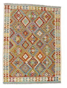  127X170 Small Kilim Afghan Old Style Rug Wool, Carpetvista