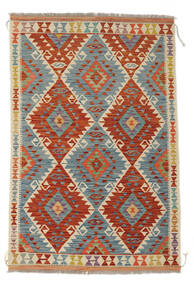 Kilim Afghan Old Style Rug 116X175 Dark Red/Brown Wool, Afghanistan Carpetvista