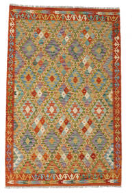  Orientalsk Kelim Afghan Old Style Tæppe 123X189 Brun/Orange Uld, Afghanistan Carpetvista