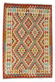  Oriental Kilim Afghan Old Style Rug 125X187 Brown/Orange Wool, Afghanistan Carpetvista