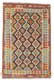  Kelim Afghan Old Style Vloerkleed 120X184 Wol Oranje/Donkerrood Klein Carpetvista