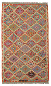122X204 Tapis Kilim Afghan Old Style D'orient Marron/Rouge Foncé (Laine, Afghanistan) Carpetvista