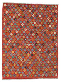 Dywan Orientalny Kilim Afgan Old Style 132X175 Ciemnoczerwony/Brunatny (Wełna, Afganistan)