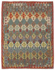  153X192 Petit Kilim Afghan Old Style Tapis Laine, Carpetvista