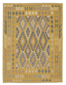 Kilim Afghan Old Style Rug 150X198 Brown/Orange Carpetvista