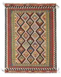148X193 Kelim Afghan Old Stil Teppich Orientalischer Braun/Dunkelrot (Wolle, Afghanistan) Carpetvista
