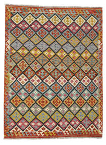  Kelim Afghan Old Style Matta 153X203 Brun/Grön Carpetvista