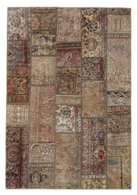  Persian Patchwork - Persien/Iran Rug 140X203 Brown/Black (Wool, Persia/Iran)
