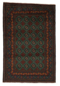  Afghan Fine Rug 123X184 Black/Brown Carpetvista
